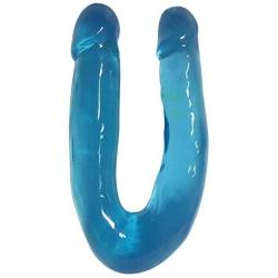 Curve Novelties Lollicock Sweet Slim Double Dipper Dildo, Blue