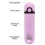 Pure Love 3.5 Inch, Rechargeable Vibrating Bullet Purple, Waterproof, 10 Functions, Adult Sex Toy