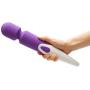 Upgraded Powerful Vibrate Wand Massager with 20 Vibration Modes Mini Whisper Quiet Waterproof Handheld Cordless for Neck Shoulder Back Body Massage Sports Recovery Muscle Aches Purple (FBA)