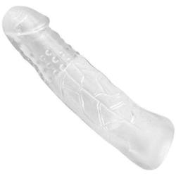 7 Inch Crystal Soft P eni s Sleeve Extender Extension Enlarger Delay Ejaculation Toy for Men h