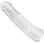 7 Inch Crystal Soft P eni s Sleeve Extender Extension Enlarger Delay Ejaculation Toy for Men h