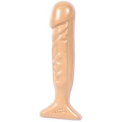 Doc Johnson Classic - Thin Tool - 7.5 in. Long and 1.6 in. Wide - Dildo with Flared Safety Base - Butt Plug - White