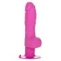 California Exotics Shower Stud Super Stud Pure Skin Vibrating Waterproof Dildo, Pink, 5 Inch