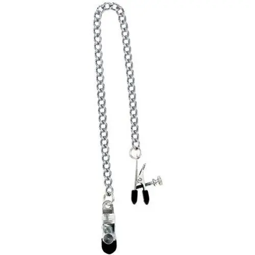 Spartacus Broad Tip Nipple Clamps with Adjustable Link Chain Spartacus Broad Tip Nipple Clamps with Adjustable Link Chain