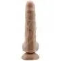 Veiny George 8 Inch Dildo with Stretchable Skin, Realistic Moving Skin Cock with Suction Cup By New York Exotic Novelties (8, Flesh)NYSE0017