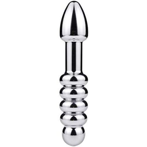 Senoow Metal Back Hang Toy Stainless Steel for Men and Women Play Metal Bead Plug Heavy Duty Hang Plug Bead Stainless Steel Polished Plug