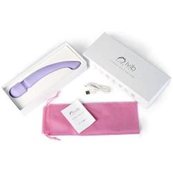 Cordless Wand Massager - Dual Independent Motor - 3X Speeds 65x Patterns - Muscle & Sports Recovery - Strong Vibration - USB Rechargeable - Waterproof - Travel Friendly - Light Purple