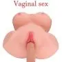 Rzoeox Sex Doll Male Masturbator with Vagina and Anal, 3D Lifelike TPE Torso Toys with Metal Skeleton for Men Masturbation (14.2 x 10.3 x 5.7in, 5.5kg)