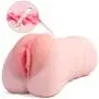 ZEMALIA Male Masturbator, Realistic Textured Vagina Pocket Pussy Built-in Stimulation Ring for Man Masturbation, Close-Ended Stroker Adult Sex Toys for Men