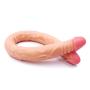 a-YUEYUE Big Realistic Didols Double Heads Double Pleasure Long Massager Six Toys for Lesbian Women, 2 Colors Optional