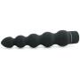 Doc Johnson Black Magic - 7 inch Ribbed Multi-Speed Vibrator - ABS Plastic with Smooth Velvet Touch Finish - Great for Internal and External Stimulation - Black