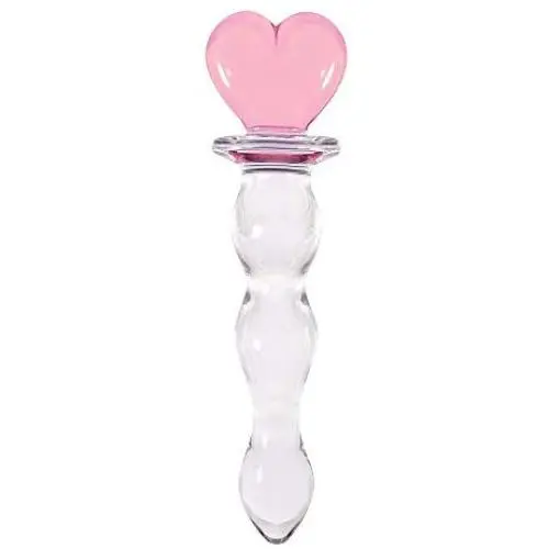 NewMaxer Pink Heart Crystal Glass Pleasure Wand Dildo Penis NewMaxer Pink Heart Crystal Glass Pleasure Wand Dildo Penis