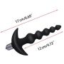 a-YUEYUE Silicone Multispeed Beads Amal Plug Massager for Women Men