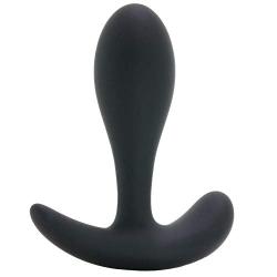 Renegade Pillager I VRT Silicone Pleasure Plug, Black and Jo H20 Water Based Lube (1oz)