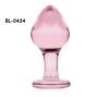 NewMaxer 6 Types Exquisite Pink Crystal Glass Anal Plug Set Glass G-spot Pleasure Anal Dilator Butt Plugs Stimulator