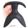 xinYxzR Silicone Anal Dilator Opening Butt Expander Speculum Anal Plug Unisex Sex Toy Black
