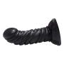 Picdd Silicone 6.3in Lifelike Huge Women Personal Relax Massager Material for Female Beginner Personal Body (Color : Black)