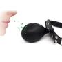 (Lover Gifts) Inflatable Dildo Open Mouth Gag Oral Fixation Leather Fetish Big Mouth Stuffed Sex Toys for Couples Erotic Games