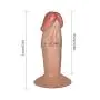 JSCRlove 4.33 Inch Realistic Ultra Soft-Ďîldɔ Real Feel Toy with Strong Suction Women Skin-Friendly Relax Massager Women Socks