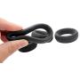 LANYHU Premium Quality Silicone - Bill-Erw Soft Cõ-c&k Ring Strong Silicone Waterproof Flexible Bands Men 4PCS Different Size É-Já-cúlátionSilicone delay - Ring