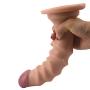 9.3 Inch Realistic Double Layer Silicone Toy with Strong Suction Cup