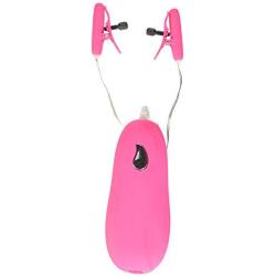 California Exotic Novelties Nipple Play Vibrating Heated Nipple Teasers, Pink