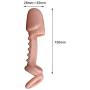 Penis Vibrating Sleeve Reusable Penis Sleeve with Cock Rings Ejaculation Pumps Cock Sleeve