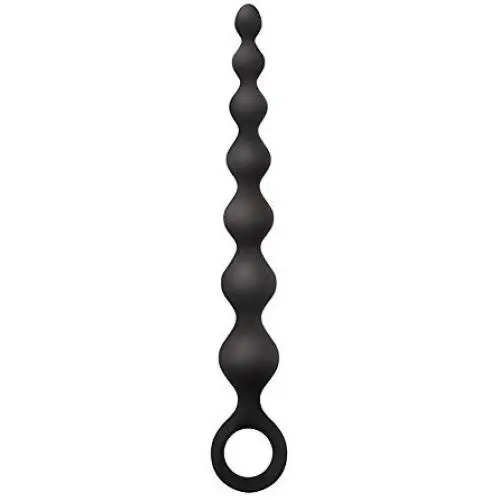 NS Novelties Perles D Lux Anal Play Beads, Black, Long, 3 Ounce NS Novelties Perles D Lux Anal Play Beads, Black, Long, 3 Ounce