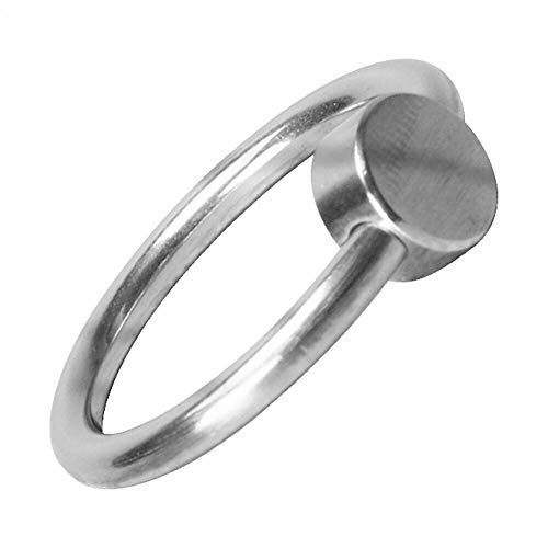 Steel Flat Ball Pê.Nís Head Glans Cɔ-Ck Ring