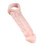 Penis Condom Extender with Cock Ring, James Love Soft Penis Enlarger Sleeve Sexual Delay Ejaculation Erection Enhancing Improve Endurance Bigger Harder Longer Stronger Penis Sex Toy for Men