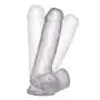 Realistic Dildos Feels Like Skin, 7.3 Inch Clear Dildo with Suction Cup, Adult Sex Toys for Women