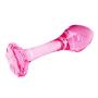 Eastern Delights 4.1 Inches Pink Glass Pleasure Wand, Small for Beginner Starter Anal Sex Play