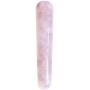 Top Plaza Natural Rose Quartz Crystal Massage Wand Acupuncture Therapy Treatment Stick Point Gua Sha Scraping Tool