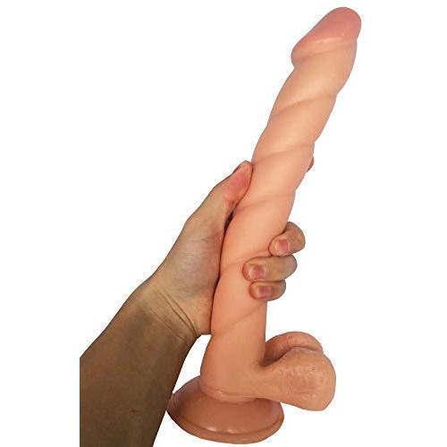 QJFYJ-001 Relax Soft Long Flexible Handheld Wand Toy Real Massager Flesh 12inch