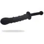 Brave669 Women Men Silicone Flexible G-spot Butt Plug Stick Massager Toy - Black