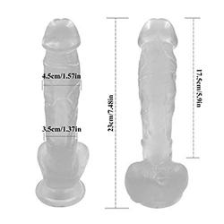 HYLHYL5-F Hǎndhéld ǎdult ǎttǎchménts， Black 7 inch Soft Massaging with Suction Cup 100% Secret Packing Silicone with Strong Suction Cup Flesh Soft | Diameter 4cm/1.57iches