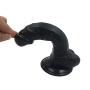 Full 12 in Realistic and Soft 100% Waterproof Big Size Toy - Black - Gaozhonggaoer1.1