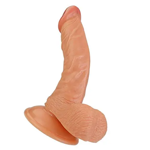 HYLHYL5-F Lěsbìǎn Cǒuplě Strǎpǒn, Waterproof Female Realistic Lifelike for Women Silicone with Strong Suction Cup Flesh Soft Meat Color PVC Rod Length: 18cm/7.1in HYLHYL5-F Lěsbìǎn Cǒuplě Strǎpǒn, Waterproof Female Realistic Lifelike for Women Silicone with Strong Suction Cup Flesh Soft Meat Color PVC Rod Length: 18cm/7.1in
