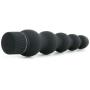 Doc Johnson Black Magic - 7 inch Ribbed Multi-Speed Vibrator - ABS Plastic with Smooth Velvet Touch Finish - Great for Internal and External Stimulation - Black