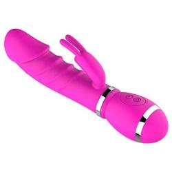 Villvi 12 Speeds T-hrusting R-otating Uograded Fat Rabbit Wand Toy for Women&Couples Waterproof&Whisper Quie