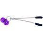 Eastern Delights Nipple Clamps, Adjustable Style with Purple Bell for Couples