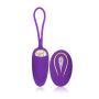 WEI EI 12 Frequencies Wireless Remote Control Multi-Modes Powerful Bullet Vib USB Rechargeable Waterproof C-Stimulator for Women (Deep Purple)
