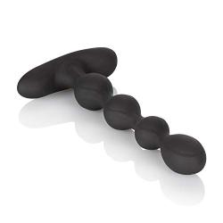 Calexotics Eclipse Slender Beads Silicone Prostate Anal Bead Massager, Black