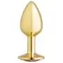 Cloud 9 Novelties Cloud 9 Novelties Gems Gold Chromed Anal Plug, Small Cloud 9 Novelties Cloud 9 Novelties Gems Gold Chromed Anal Plug, Small