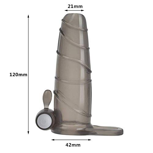 V-ǐbranting Crystal Cöňňdöms Ƥéénǐs Extender Sleeve Enlargement Electric Lock Řinĝ with Bullet Vibrrantor for Man