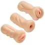 Cloud 9 Novelties Trio Stroker Masturbator Kit Pussy, Anal, Mouth with Drying Pouch, Flesh, 1 Count Cloud 9 Novelties Trio Stroker Masturbator Kit Pussy, Anal, Mouth with Drying Pouch, Flesh, 1 Count