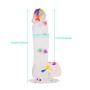 Tingxuan JDesto 7.64-inch Luminous Realistic Silicone pad with Powerful Suction Cup Relaxing Massage Stick Toy - Silicone Material DEPUR (Color: Transparent)