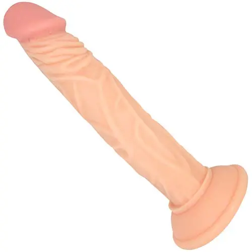 Realistic Suction Cup Dildo - Lifelike Feel and Texture - Vaginal and G Spot Stimulator Adult Sex Toy Realistic Suction Cup Dildo - Lifelike Feel and Texture - Vaginal and G Spot Stimulator Adult Sex Toy
