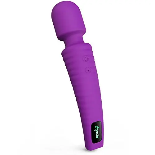 Cordless Waterproof Personal Wand Massager, OOPSIX Handheld Rechargeable Electric Massagers for Body Massage Neck and Back Muscle Recovery(Purple) Cordless Waterproof Personal Wand Massager, OOPSIX Handheld Rechargeable Electric Massagers for Body Massage Neck and Back Muscle Recovery(Purple)
