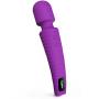 Cordless Waterproof Personal Wand Massager, OOPSIX Handheld Rechargeable Electric Massagers for Body Massage Neck and Back Muscle Recovery(Purple)